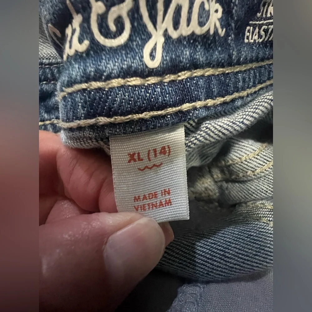 Cat & Jack Classic Blue Denim Overalls | Fall | Trendy | Casual | Cotton - Picture 12 of 15